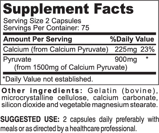 
                  
                    Calcium Pyruvate
                  
                